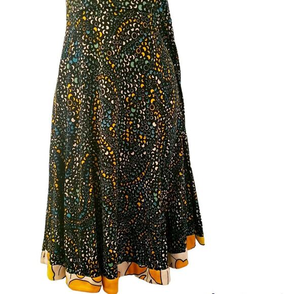 ISSA London Silk Jersey Multi-color Halter Dress  US Size 6 Bombshell Tie-Neck - Picture 5 of 13